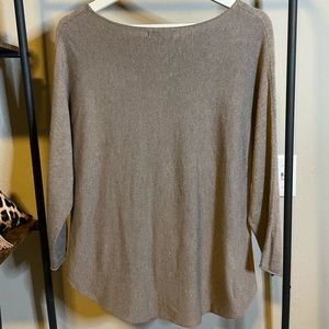 Tan 3/4 Sleeve Blouse